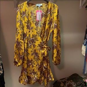 Wrap dress by she + sky